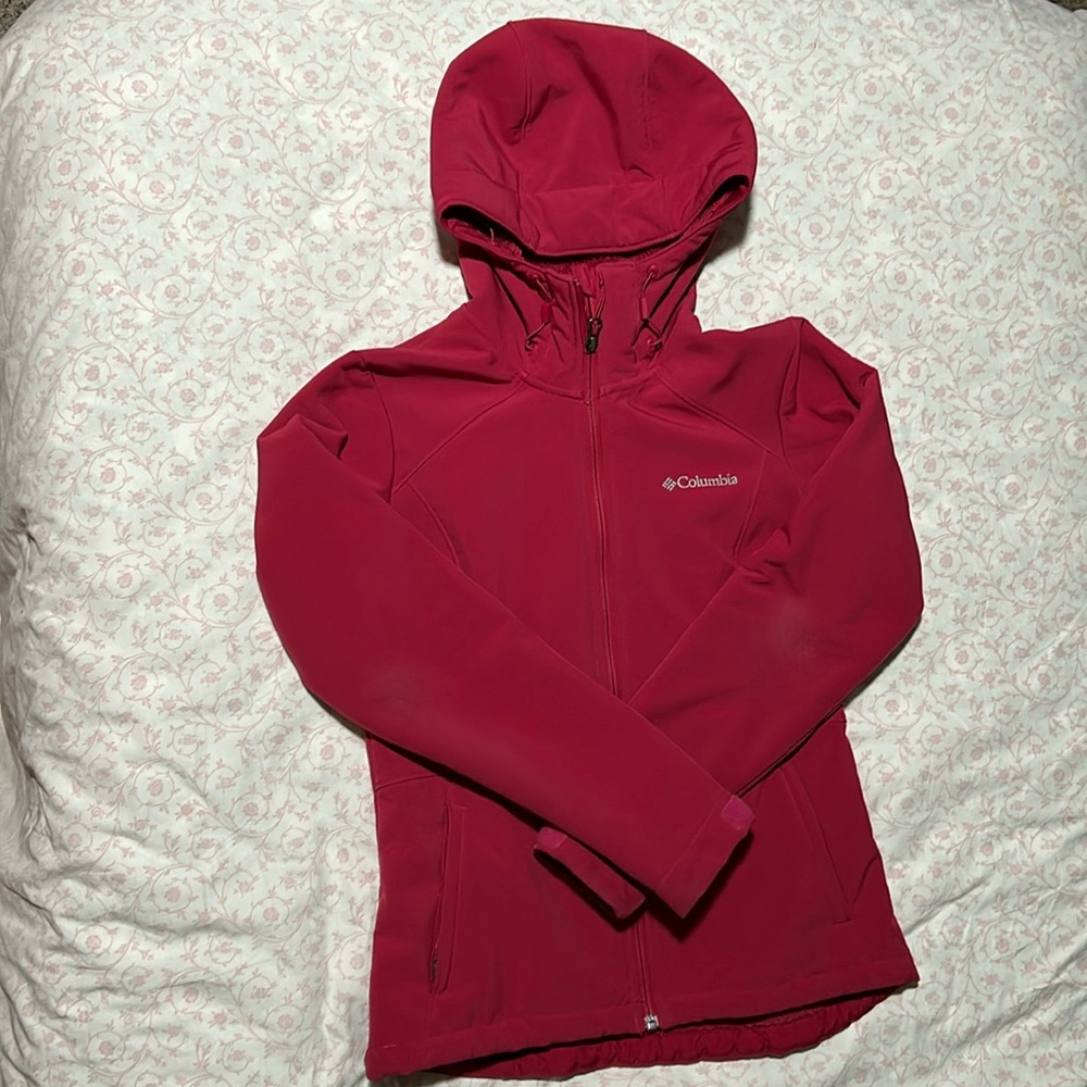Women’s Columbia jacket Burgandy XS Omni Wind Block